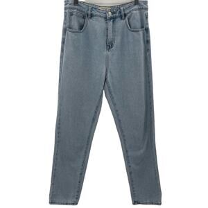 PACSUN Straight Leg Y2K Light Wash High Waisted Boho Relaxed Mom Jeans Size 27